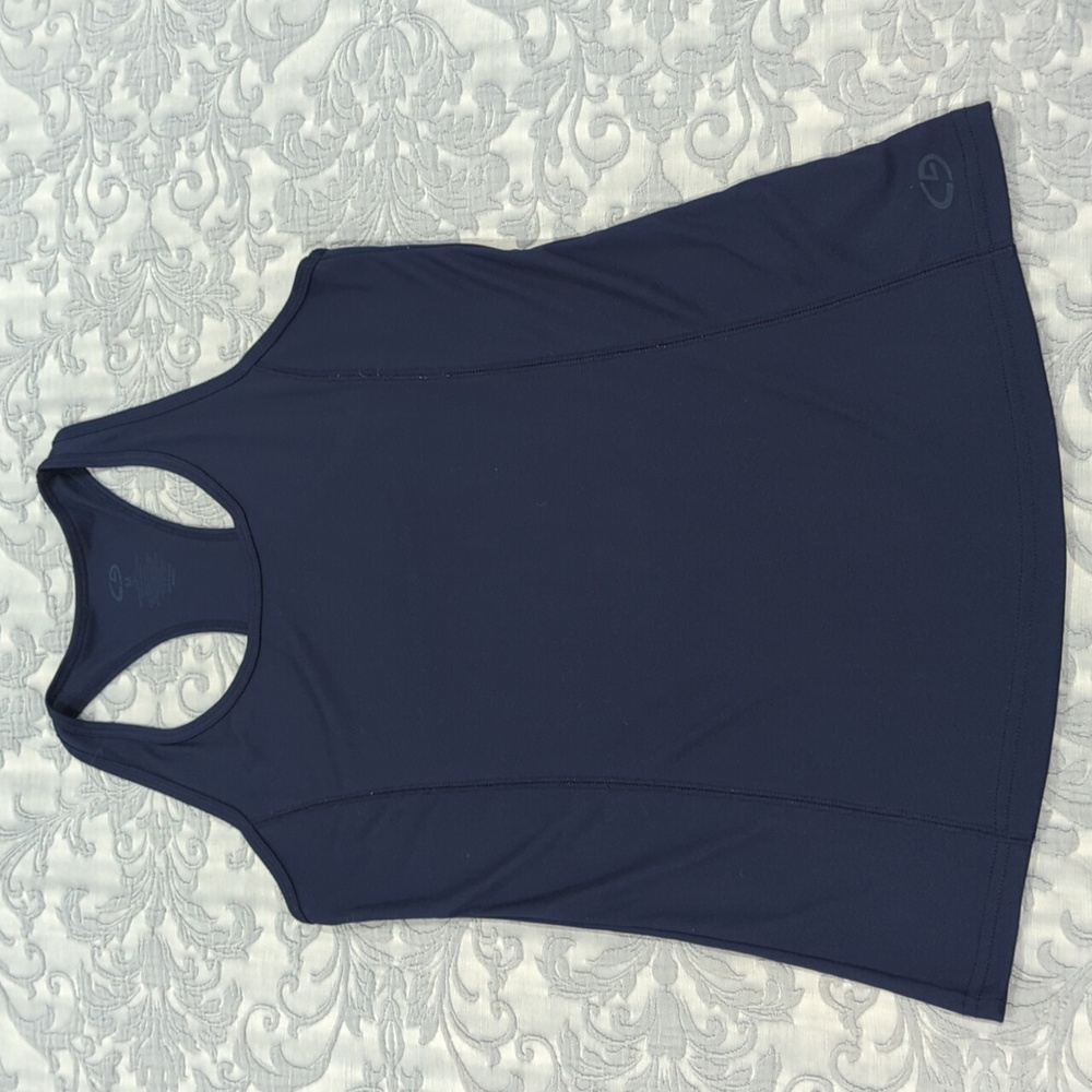 CG Sport Racer back Workout top- Blue size Medium